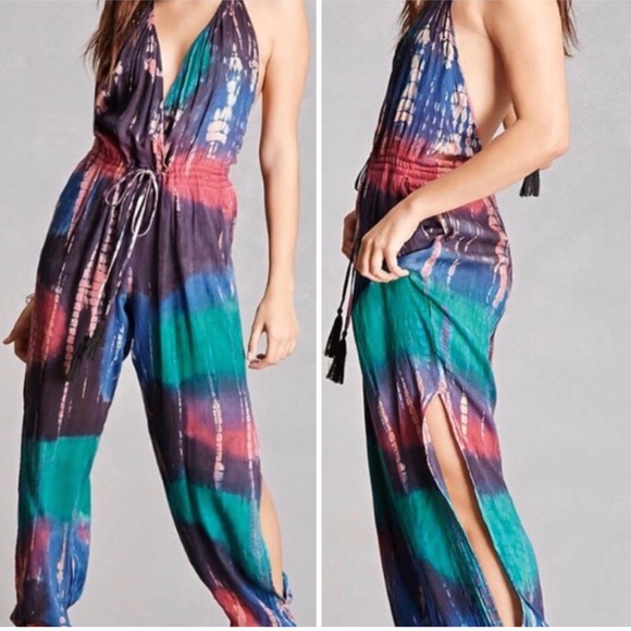 Boho Me Tie Dye Romper - Picture 1 of 4